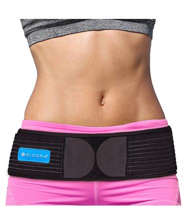 Sixora Sacroiliac Si Joint Support Belt for Women and Men | Eases Lower Back Pain  Hip  Spine & Leg Pain | Hip Brace for Sciatic Nerve Pain | Trochanter Belt| Lumbar Support (Regular) 1 Count (Pack of 1)