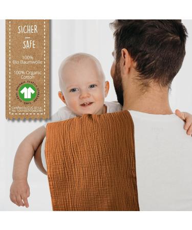 Buy Mimadu Bio GOTS Spitche Baby Muslin Towels - Soft Organic Cotton 3-Pack for Boys & Girls (60x30 cm) - Eco-Friendly Spitting Cloths - Buy Online on GoSupps.com