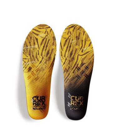 CURREX GolfPRO Insole - Men  Women & Youth Dynamic Support Insole - for Perfect Support & Posture on The Course - More Precision & Superior Comfort During The Game XL (Mens 11-12.5 / Womens 12.5-14) Medium Arch - Yellow