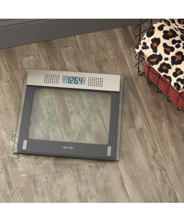 Taylor Electronic Glass Talking Bathroom Scale - 440 Lb. Capacity - Gray - Buy Online on GoSupps.com