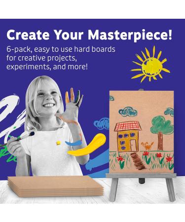 Artlicious 9x12 Hardboard 6 Pack - Superior Canvas Panel Board Replacement - Buy Online on GoSupps.com