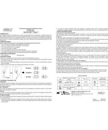 ABBLO Schwangerschaftstest - 25 mlU/mL Sensibilit t - Zuverl ssiger Test f r fr he Schwangerschaftserkennung | Internationaler Versand DK-NO-SE - Buy Online on GoSupps.com