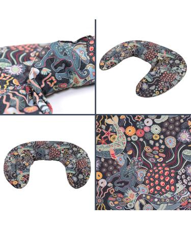 Organic Under Water Neck Pillow with Stand-Up Collar & Heat Pad Comfortable Rapeseed Fabric Neck Warmer for International Shipping - Buy Online on GoSupps.com