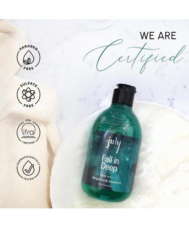 July Fall Deep Body Wash 300ml | Moisturizing Bergamot & Vitamin E | Exfoliating Shower Gel for Men & Women | Long Lasting Fragrance | International Shipping - Buy Online on GoSupps.com