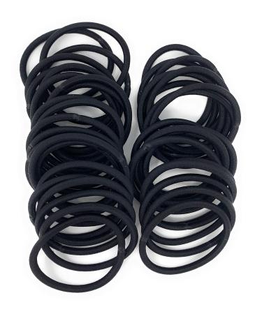 MSC 40 pieces 2 mm thick hair bands 40 mm diameter-2 mm hair tie rubber bands hair bands ponytail holder no metal for women girls children men ideal for thick hair