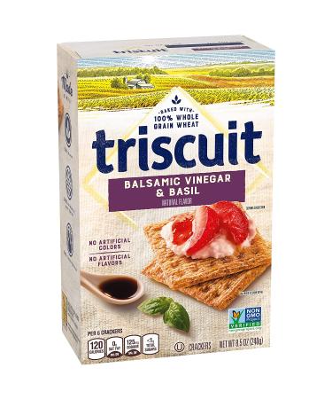 TRISCUIT Balsamic Vinegar & Basil Crackers - 8.5 oz Box - Buy Online on GoSupps.com