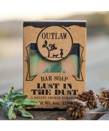 Lust In The Dust Handmade Soap - Sagebrush Sandalwood and Campfire Scent - 2 Pack - Unisex Bar Soap - Outlaw Collection - Buy Online on GoSupps.com
