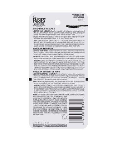 Maybelline New York The Falsies Waterproof Mascara Makeup Brownish Black 0.5 Fl Oz (Pack of 2) - Buy Online on GoSupps.com