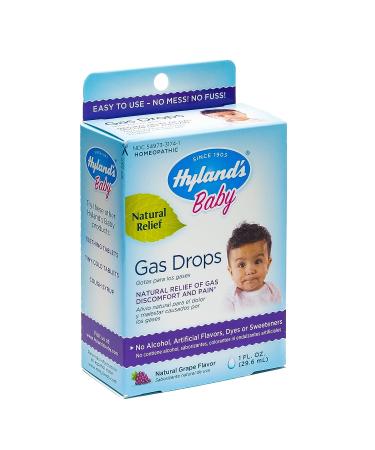 Hyland's Naturals Gas Drops for Babies - Natural Gas Relief, Grape Flavor, 1 Fl Oz - Buy Online on GoSupps.com