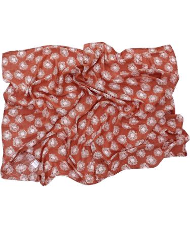 amo nenes Baby Swaddle Blanket 100% Bamboo Cotton | Large 110 x 150 cm | Soft & Breathable Muslin Wrap for Newborn Boys and Girls - Dandelion Print - Buy Online on GoSupps.com