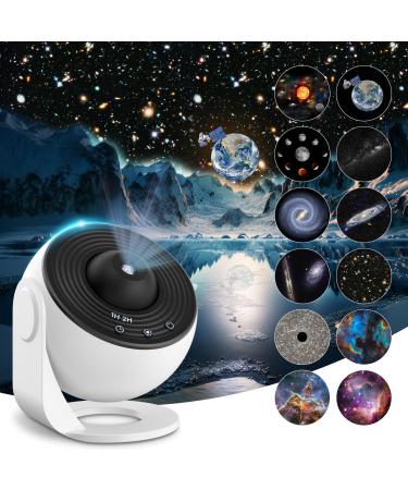 Mexllex Planetarium Sternen sky Projector 12 Planets Discs Galaxy Projector Lamp Sternen Home For Bedroom LED STARE SHEIT Projector for children White - Buy Online on GoSupps.com