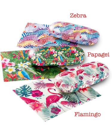 FEFI Wildlife Hardcase Glasses Case & Zebra Microfiber Cloth Stylish & Durable Eyewear Protection | International Shipping - Buy Online on GoSupps.com