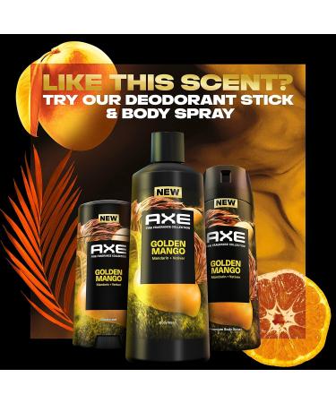 AXE Fine Fragrance Collection Golden Mango Body Wash for Men - 4 Count, 18 oz - Mango Mandarin and Vetiver Scent - Shower Gel for 12h Refreshing Experience - Buy Online on GoSupps.com