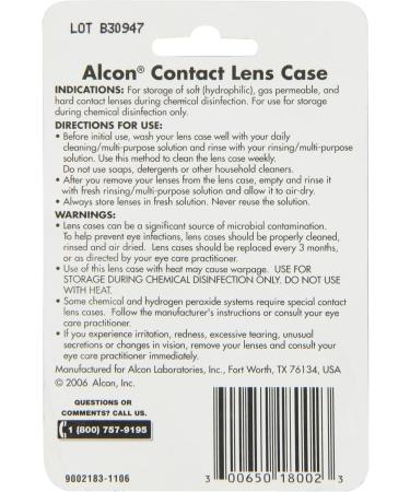 Opti-Free Contact Lens Case - 1 Pack | Best for Travel & Daily Use | International Shipping Available - Buy Online on GoSupps.com