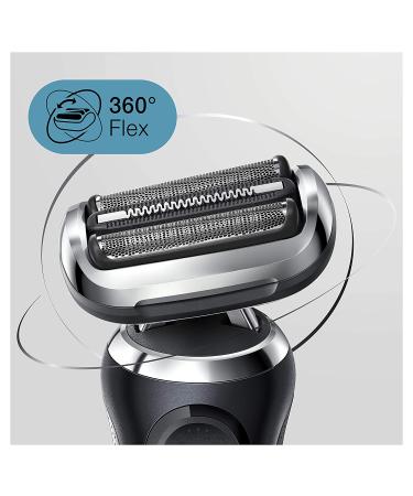 Braun Series 7 7075cc Electric Razor for Men - Waterproof Foil Shaver, Wet & Dry Shave with Beard Trimmer, Rechargeable - Includes Clean & Charge SmartCare Center and Leather Travel Case - Black - Buy Online on GoSupps.com