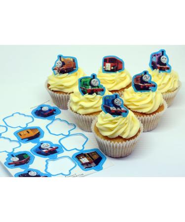 12 x Pre-cut Edible Thomas and Friends Cake Toppers | Delicious Wafer Decorations for Cakes - Buy Online on GoSupps.com