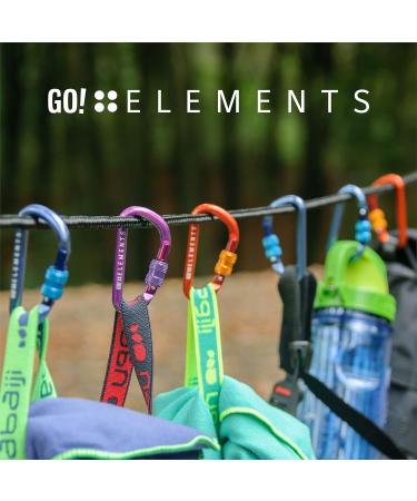 Buy GO!elements Carabiner Keyring - Micro 6 Mini Snap Hook with Screw Cap - Perfect Small Keychain for Travel - International Shipping Available - Buy Online on GoSupps.com