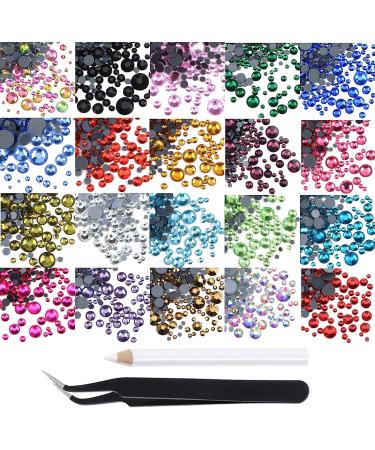 6800+PCS Mixed Sizes Hotfix Rhinestones Crystal Kit for DIY Shoes, Clothes & Bags - Includes Tweezers and Picking Pen - 22 Colors Available - Buy Online on GoSupps.com