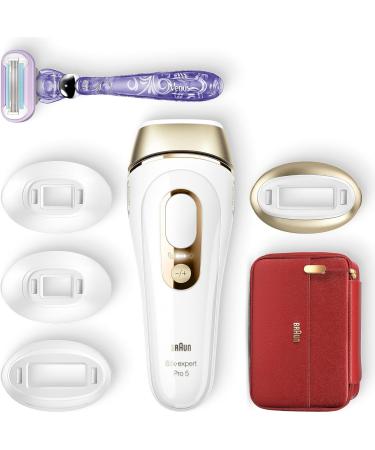 Braun IPL Silk Expert Pro 5 Hair Removal Device - For Men & Women | 4 Attachments Laser Alternative Designed in Germany | PL5387 - White/Gold - Buy Online on GoSupps.com