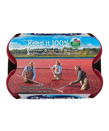 Ocean Spray 100% Cranberry Juice 10oz (Pack of 6) - Pure & Refreshing Juice Blend - Buy Online on GoSupps.com