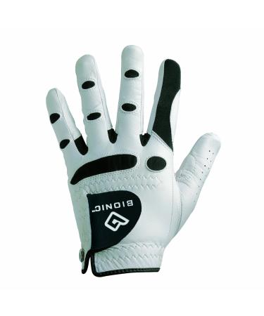 Bionic Gloves Mens StableGrip Golf Glove W/ Patented Natural Fit Technology Made from Long Lasting, Durable Genuine Cabretta Leather. X-Large Left