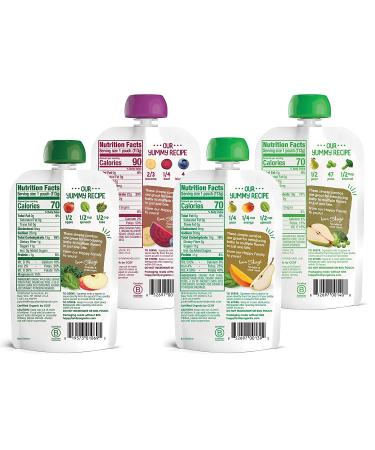 Happy Baby Organics Stage 2 Combo Baby Food Variety Pack - 16 x 4oz - Organic & Nutritious - Buy Online on GoSupps.com