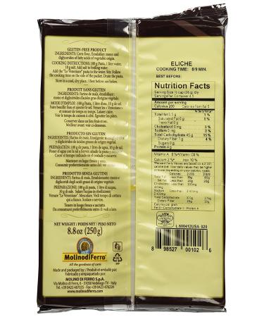 Le Veneziane Gluten-Free Italian Fusilli Pasta (Eliche) - 4 x 8.8 oz. Packs - Buy Online on GoSupps.com