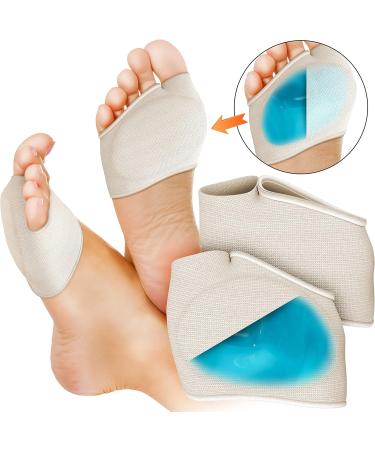 Medipaq Gel Metatarsal Cushion Pads - UK Size 7-12 for Men & Women | Foot Pain Relief for Heels & Mortons Neuroma - 1 Pair - Buy Online on GoSupps.com