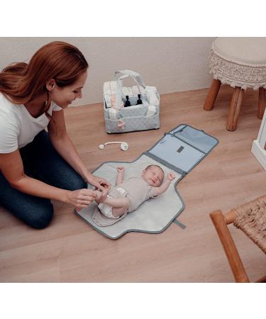 Comfy Cubs Baby Changing Mat | Portable Travel Pad Station | Newborn Essentials | Sea Blue | Ideal Gift for Parents - Buy Online on GoSupps.com