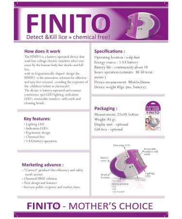 Electronic Lice Comb - Detects & Destroys Lice Instantly - Chemical-Free - Buy Online on GoSupps.com