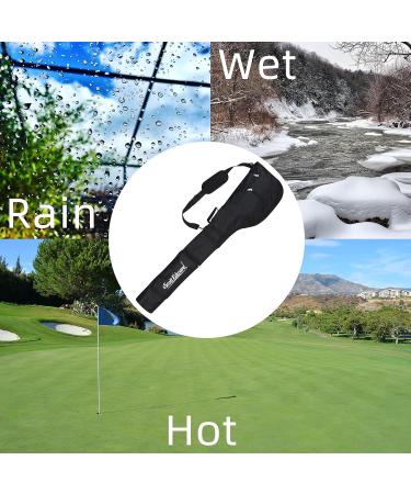 Scott Edward Foldable Golf Club Carry Bag | Portable Sunday Pencil Bag | Lightweight & Waterproof | Holds 7-12 Clubs | Black - Buy Online on GoSupps.com