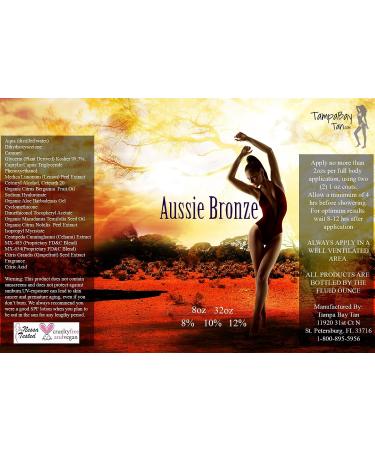Aussie Bronze 10% DHA Sunless Airbrush Spray Tanning Solution 32 oz | Natural Glow - Buy Online on GoSupps.com