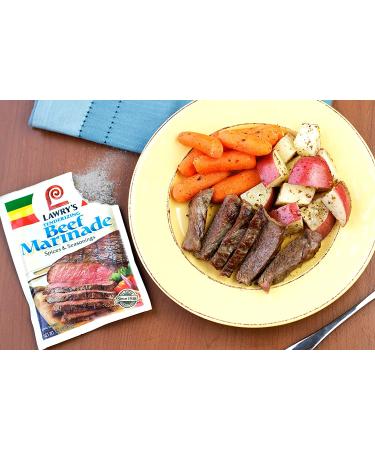 Lawry's Beef Marinade Mix 1.06 oz (Pack of 12) - No MSG Meat Tenderizer Seasoning - Buy Online on GoSupps.com