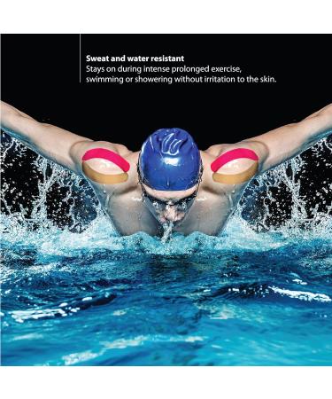 3-Pack Kinesiology Tape Pro Athletic Sports - Knee Ankle Muscle Support for Dynamic Physical Therapy - Strong Rock Breathable Cotton Roll - 10 in Pre-Cut Strips, Multi-Colored - Buy Online on GoSupps.com