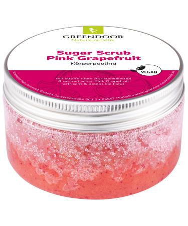 Greenendoor body peeling sugar scrub pink grapefruit 230g vegan sugar peeling without microplastics natural shower peeling natural cosmetics for women and men nature body scrub fruity 230 g (1 Pack) - Buy Online on GoSupps.com