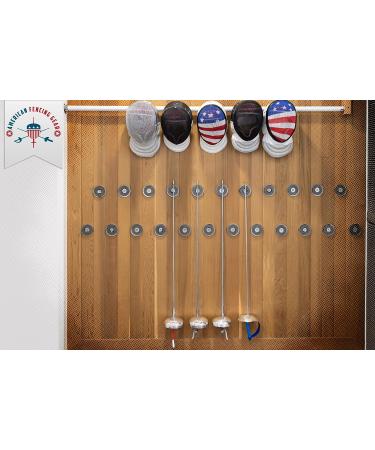 USA Flag Design Foil Fencing Mask with CE350N Certification | Anti-Glare Finish & Padded Bib | X-Small Size with Adjustable Strap - Buy Online on GoSupps.com