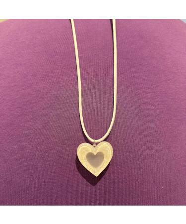 Kuaiyiju Dopamine Heart Neck Choker - Exquisite Heart Pattern with Cool Bow & Hollow Charm - Women's Violet Collarbone Chain - Buy Online on GoSupps.com