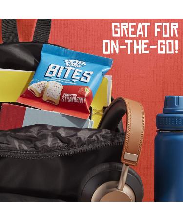 Pop-Tarts Bites: Frosted Strawberry, 25 Count Case - Tasty Filled Pastry Bites - Buy Online on GoSupps.com
