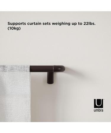 Umbra Twilight Black Out Window Curtain Rod 28 to 48 Wrap Around Adjustable Curtain Rod for Blackout Curtains Bronze 28 to 48-Inch Bronze - Buy Online on GoSupps.com