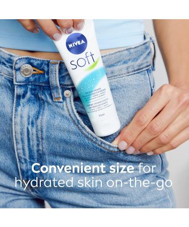 NIVEA Soft All-Purpose Moisturizing Cream 75mL Light Non-Greasy Everyday Moisturizer & Hand Cream for Post-Sanitizer Use | Shop Internationally - Buy Online on GoSupps.com