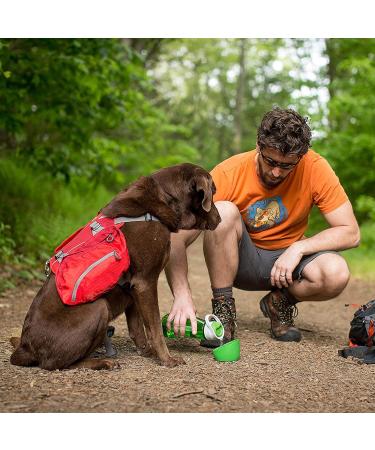 Kurgo Gourd Dog Water Bottle & Bowl - PVC & BPA Free 750ml/250ml Red - Ideal for Dogs on the Go! - Buy Online on GoSupps.com