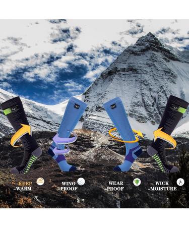 Ottershell Waterproof Knee-High Socks for Running Cycling & Hiking | Merino Wool Size 43-46 Black - Buy Online on GoSupps.com