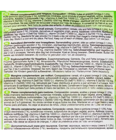 Riga - Apple Crookies - Crispy Cookies for Dwarf Rabbits Guinea Pigs and Small Rodents - Rich in Vitamins and Omega 3-50g - Buy Online on GoSupps.com