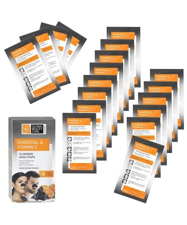 Global Beauty Care 18 Premium Nose Cleansing Strips | Activated Charcoal & Vitamin C Blackhead Remover - International Shipping - Buy Online on GoSupps.com