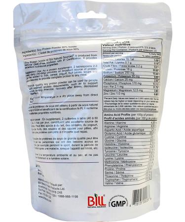 Bill Natural Sources Soy Protein Isolate 400g - Buy Online on GoSupps.com