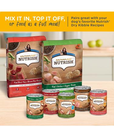 Rachael Ray Nutrish Premium Pate Wet Dog Food 13oz Cans (12 Pack) | Gentle Digestion Chicken, Pumpkin & Salmon - Buy Online on GoSupps.com