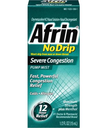 Afrin No Drip Severe Congestion 15ml - Fast Relief for Nasal Congestion - Buy Online on GoSupps.com