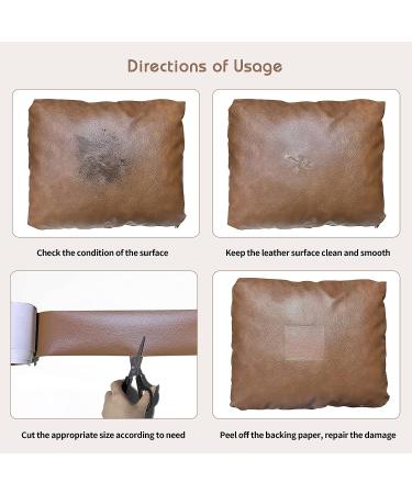 King Mountain 4x63 Inches Black Leather Repair Tape - Self Adhesive Patch for Furniture, Car Seats, and Leather Goods - Buy Online on GoSupps.com