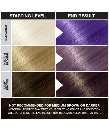 Punky Violet Vegan Semi Permanent Hair Dye - Non-Damaging, PPD and Paraben Free, Easy to Apply Hair Color - Transform Your Hair with Vibrant Violet Shade - Lasts up to 35 Washes - 3.5 Fl Oz - Buy Online on GoSupps.com