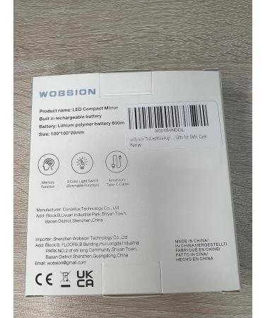 wobsion Travel Makeup Mirror with Lights Rechargeable Dimmable 26 Leds Light Mirror 1x/10x Magnification Compact Mirror with Light 4in Handheld Portable Mirror for Handbag Gifts for Girls Cyan - Buy Online on GoSupps.com